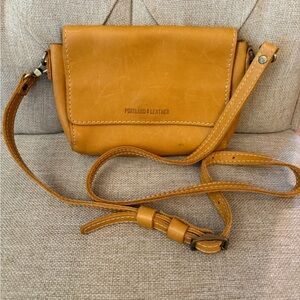 Portland Leather Tan  Crossbody Bag